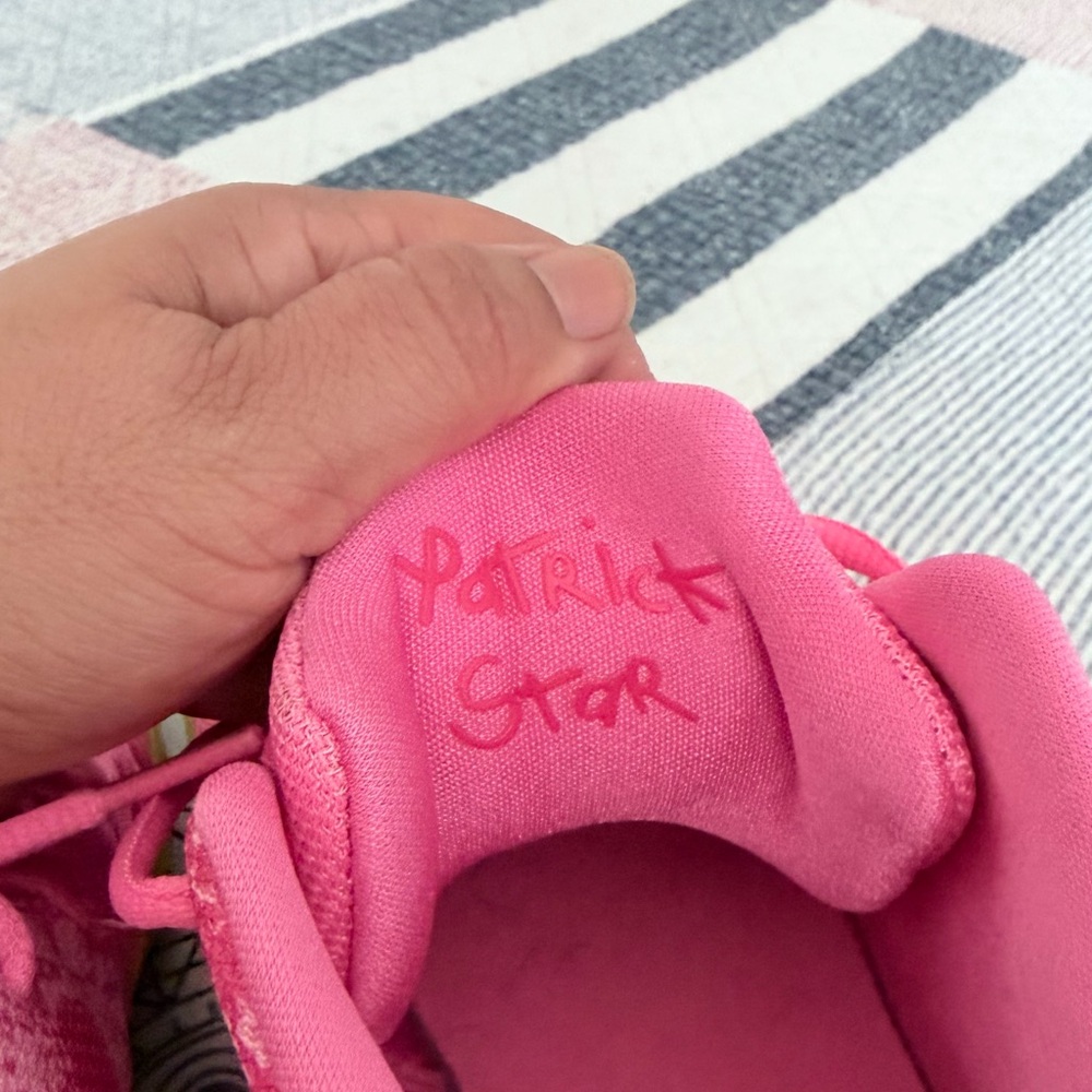 Nike Kyrie 5 Kids Sneakers - Pink and Neon Green - Picture 4 of 9
